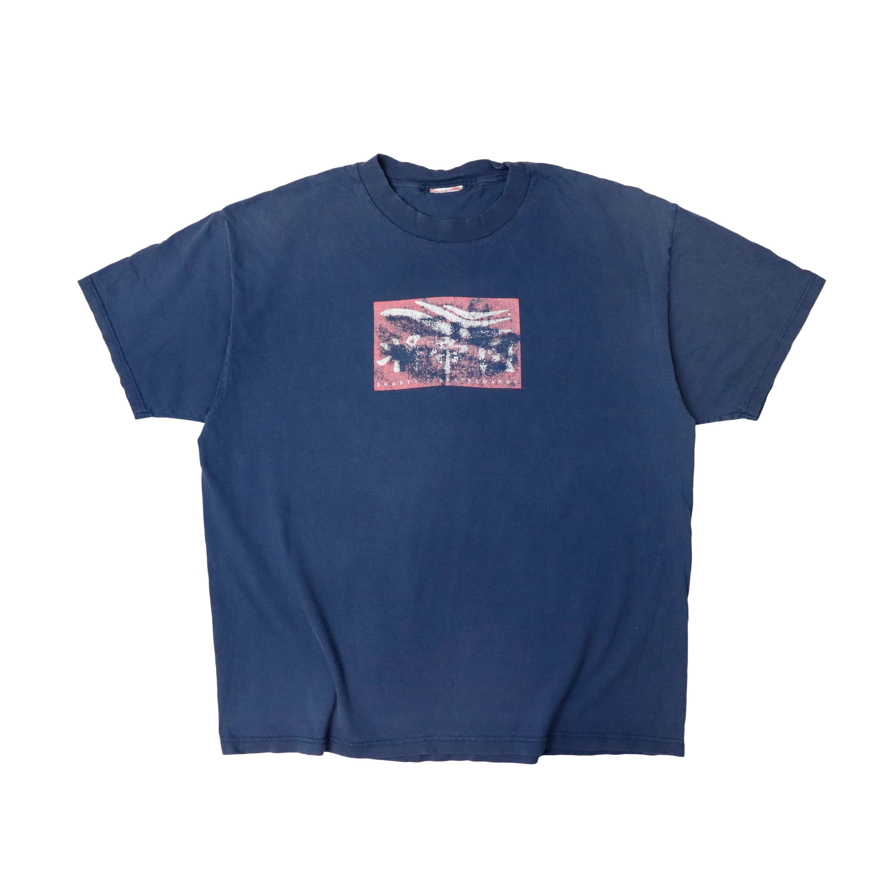 Vintage Shorty SkateBoard Graphic Navy T-Shirt Size N/A FAIF.CA 