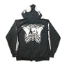 Vintage Skates skull graphic zip hoodie Size M 20810 