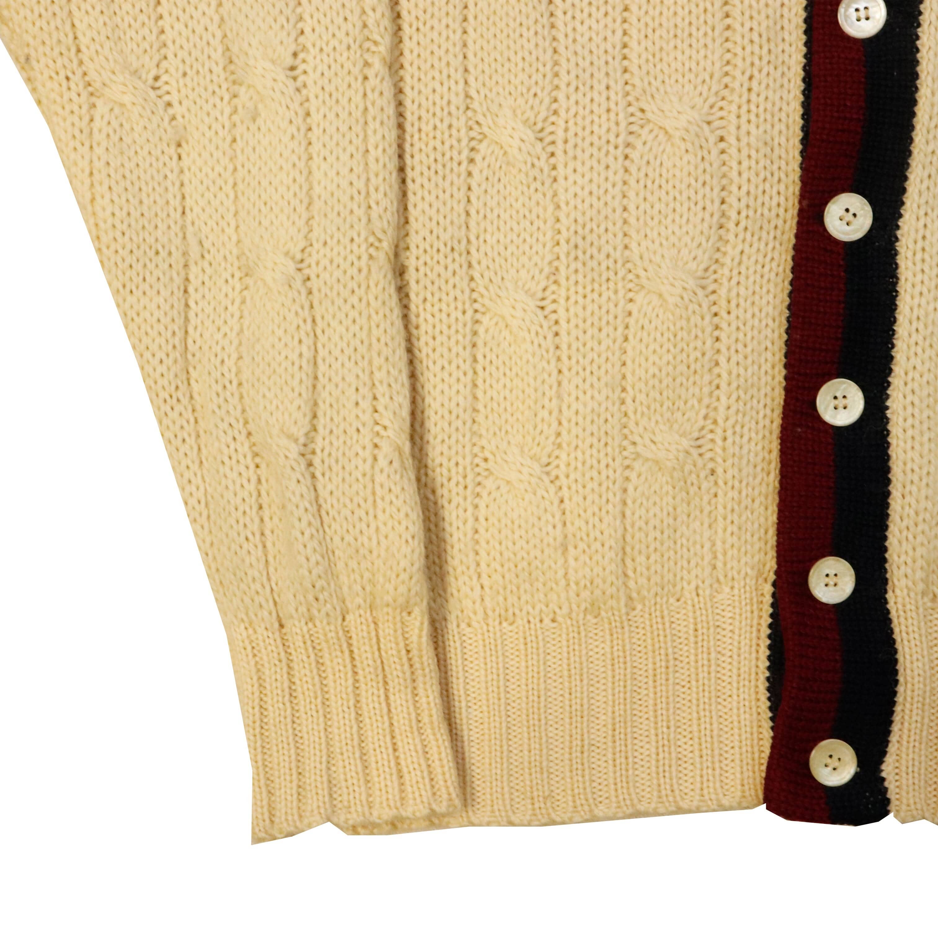 Vintage Sora - Joylu Cable Knit Cardigan Size 42 FAIF.CA 