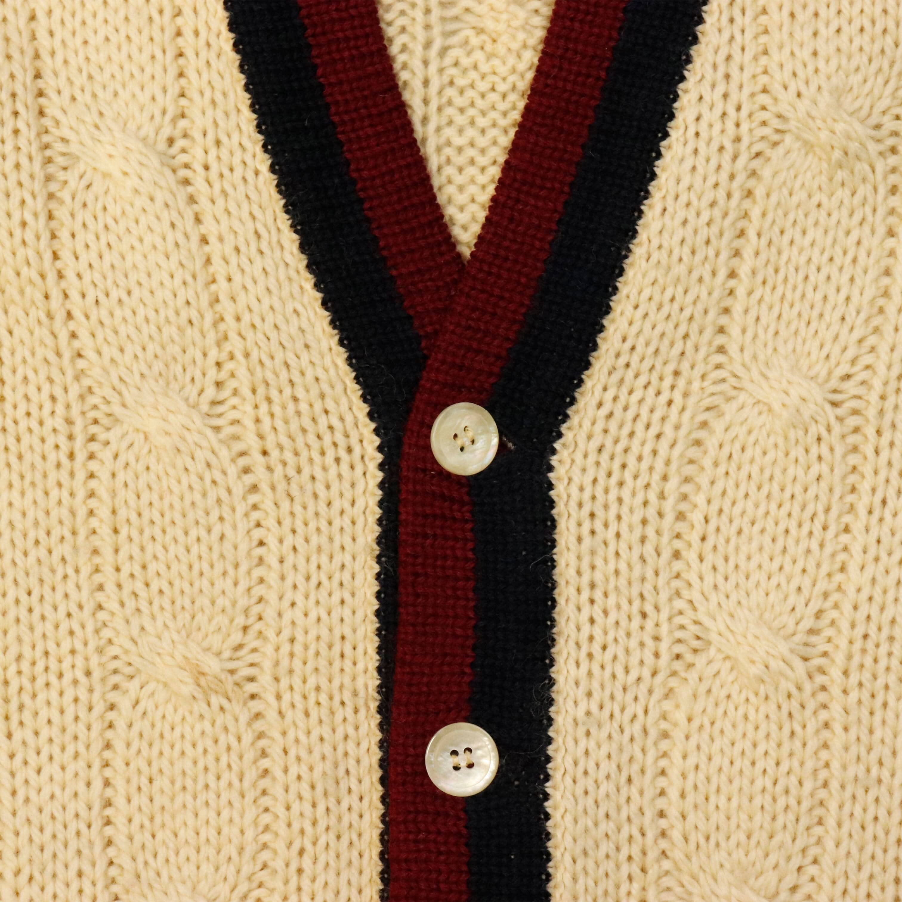 Vintage Sora - Joylu Cable Knit Cardigan Size 42 FAIF.CA 