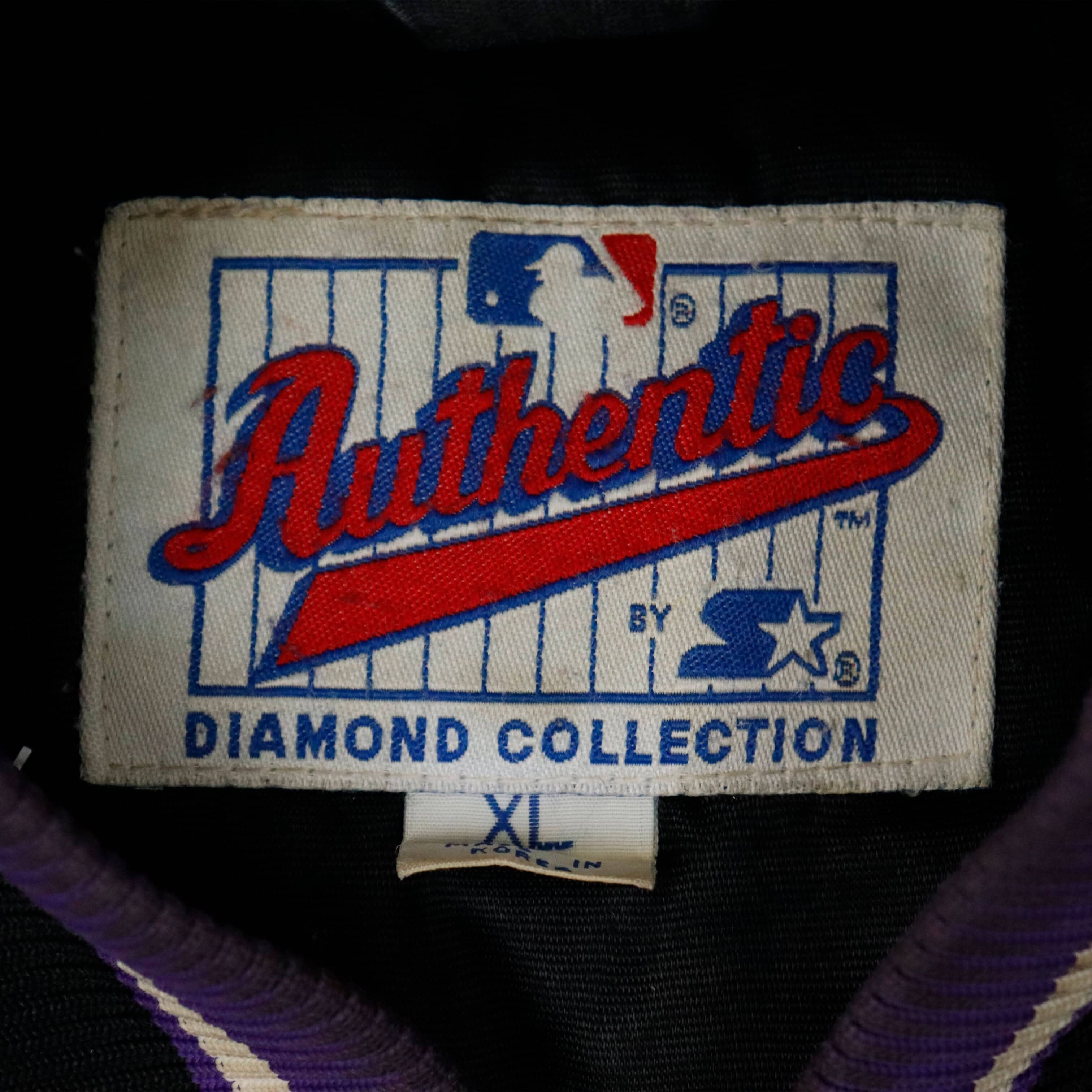 Vintage Starter Devil Rays Embroidered Satin Bomber Jacket Size XL FAIF.CA 