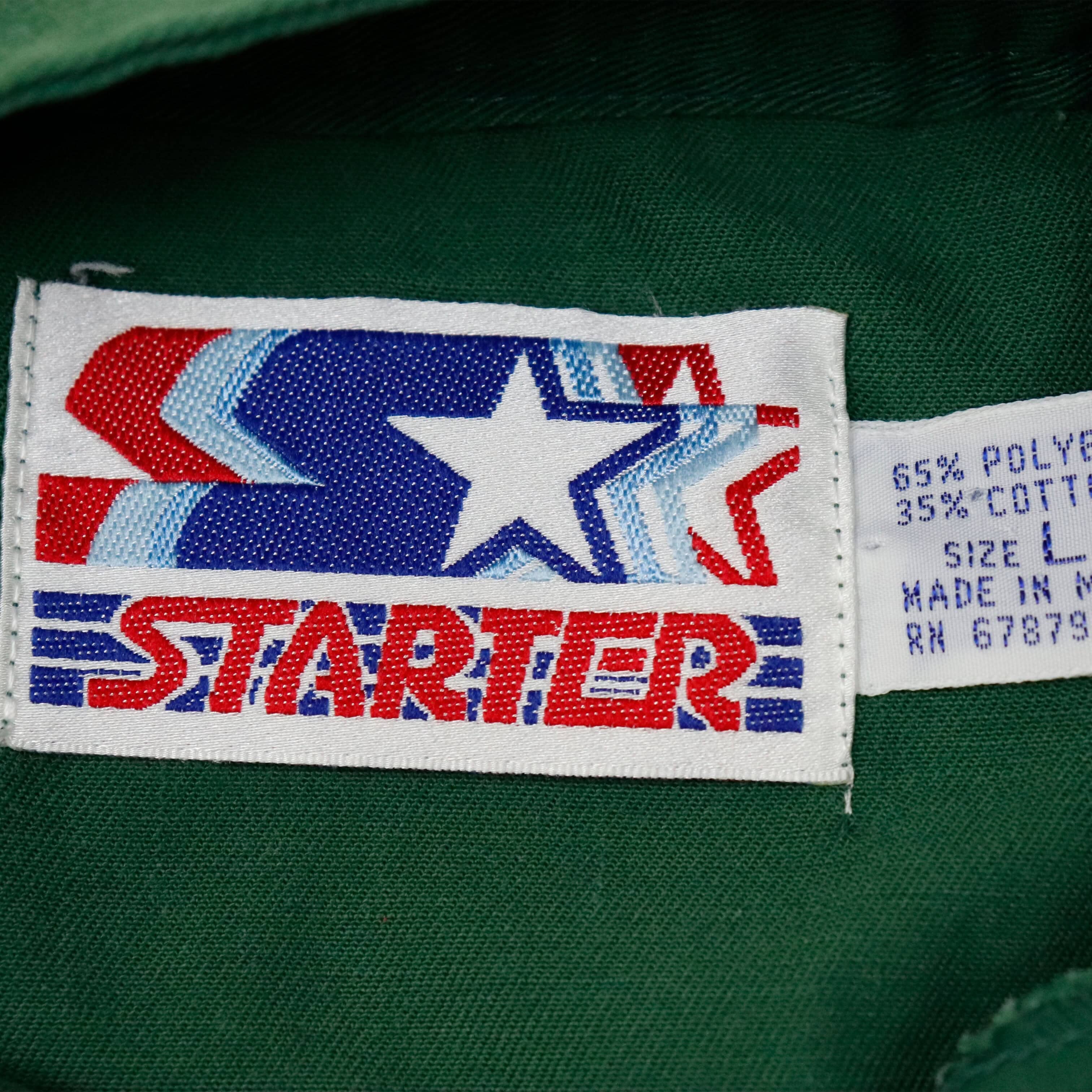 Vintage Starter University of Miami Pinstripe Baseball Jersey Size L FAIF.CA 