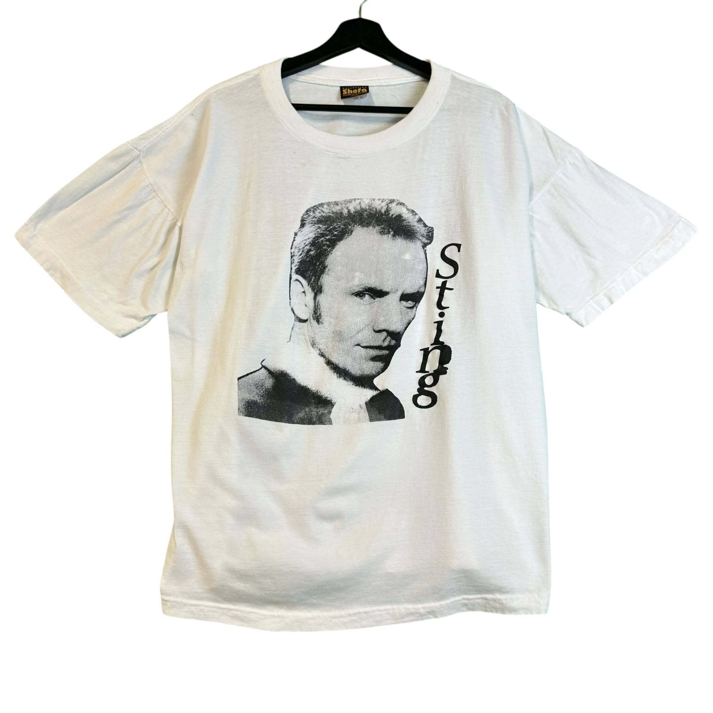 Vintage Sting Big Head Tshirt 90s Size- L T-Shirt OTHER 