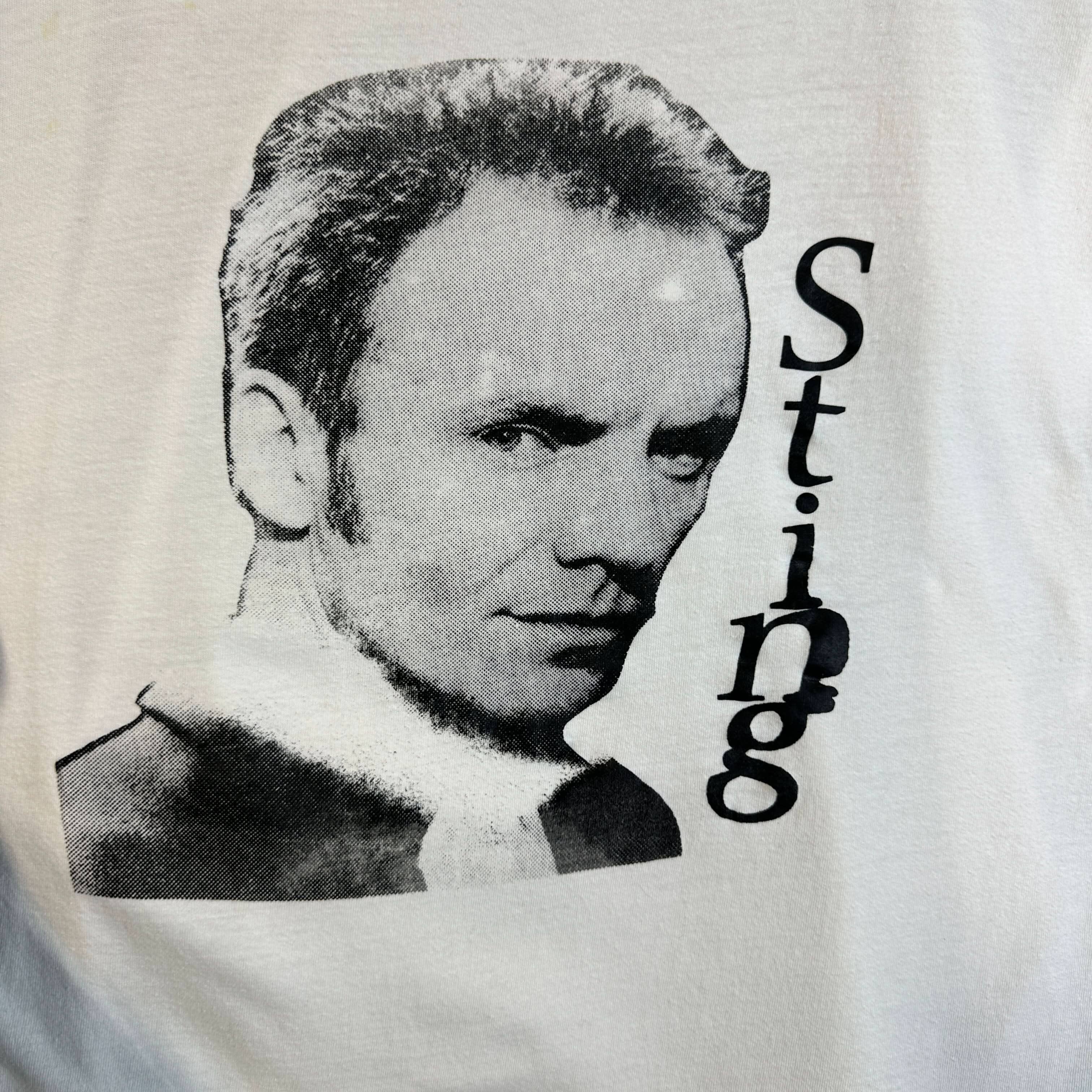 Vintage Sting Big Head Tshirt 90s Size- L T-Shirt OTHER 