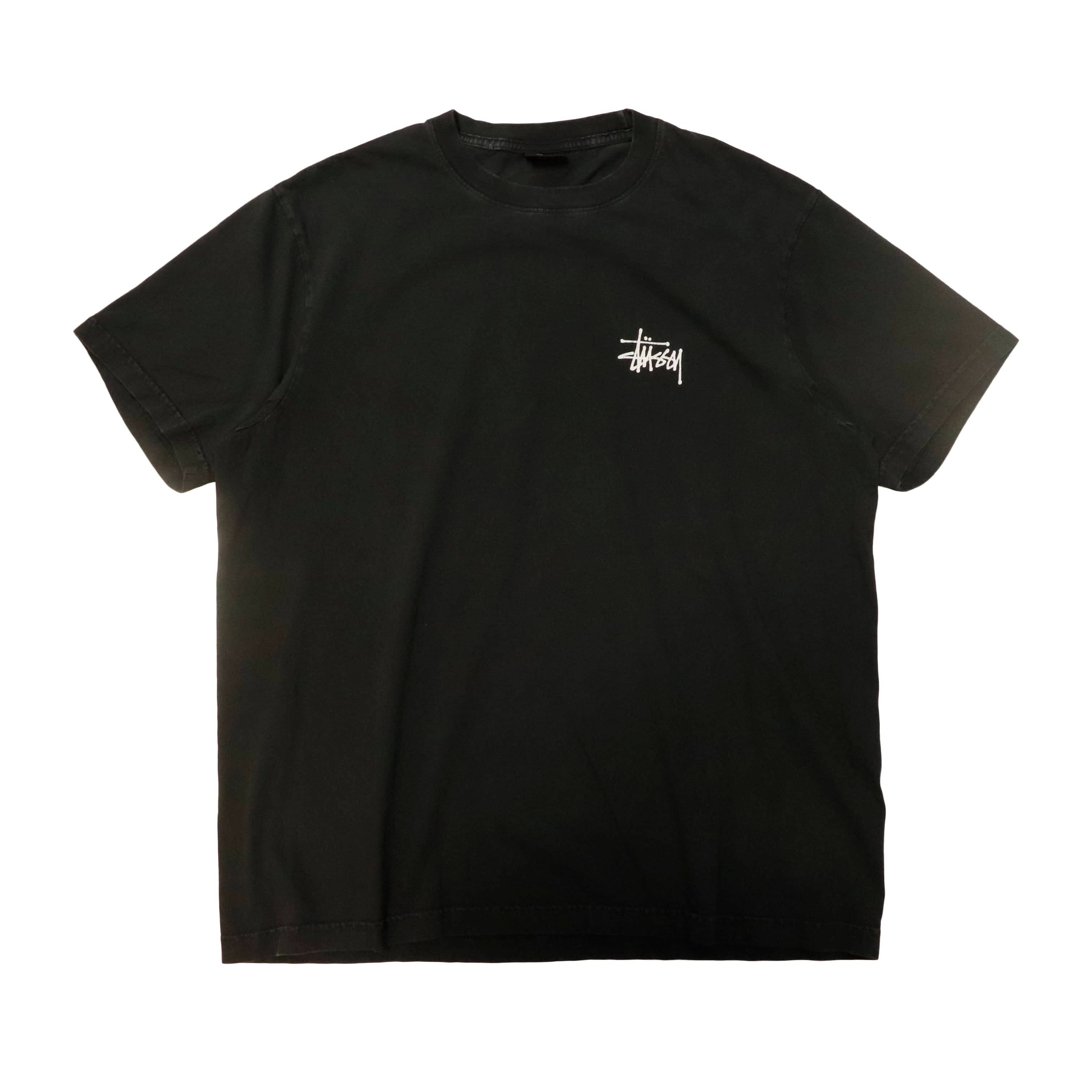 Vintage Stussy Signature Logo T-Shirt Size L FAIF.CA 