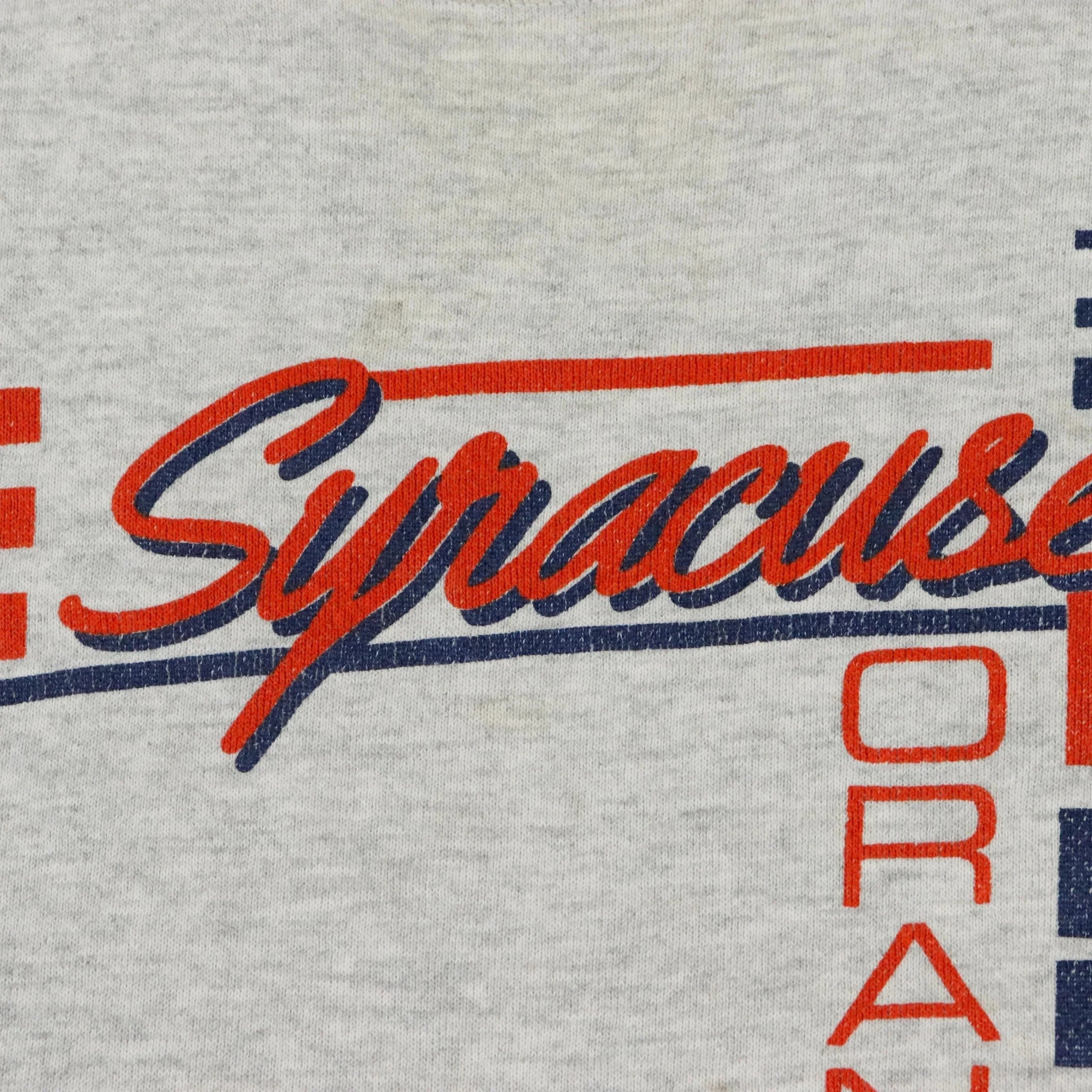 Vintage Syracusse Orangemen Grey Creweck Sweatshirt Size L Other 