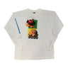 Vintage The Great Food Fast LS White T-Shirt Size L Fruit of the Loom 