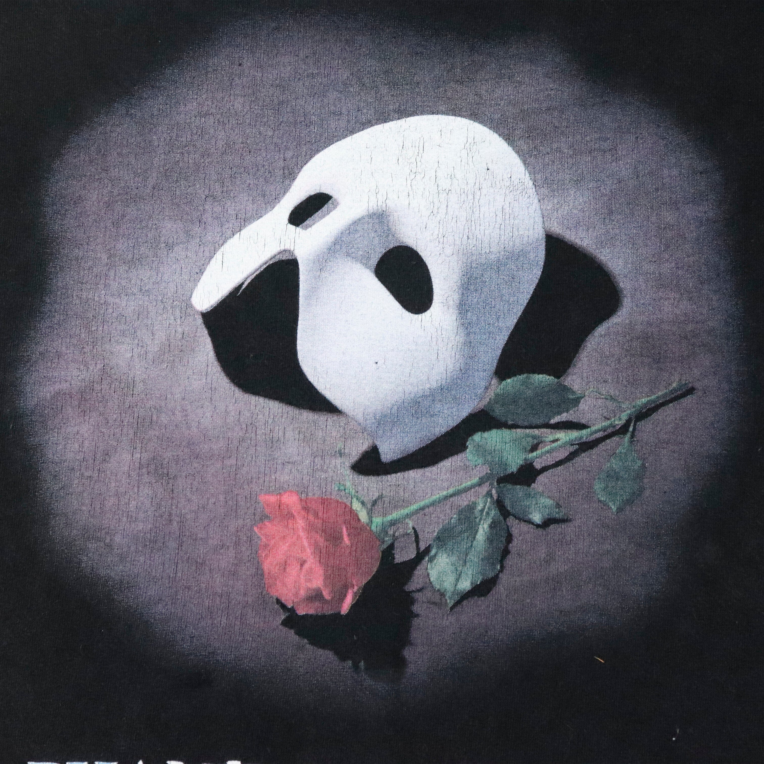 Vintage The Phantom Of The Opera Black T-Shirt Size N/A Other 