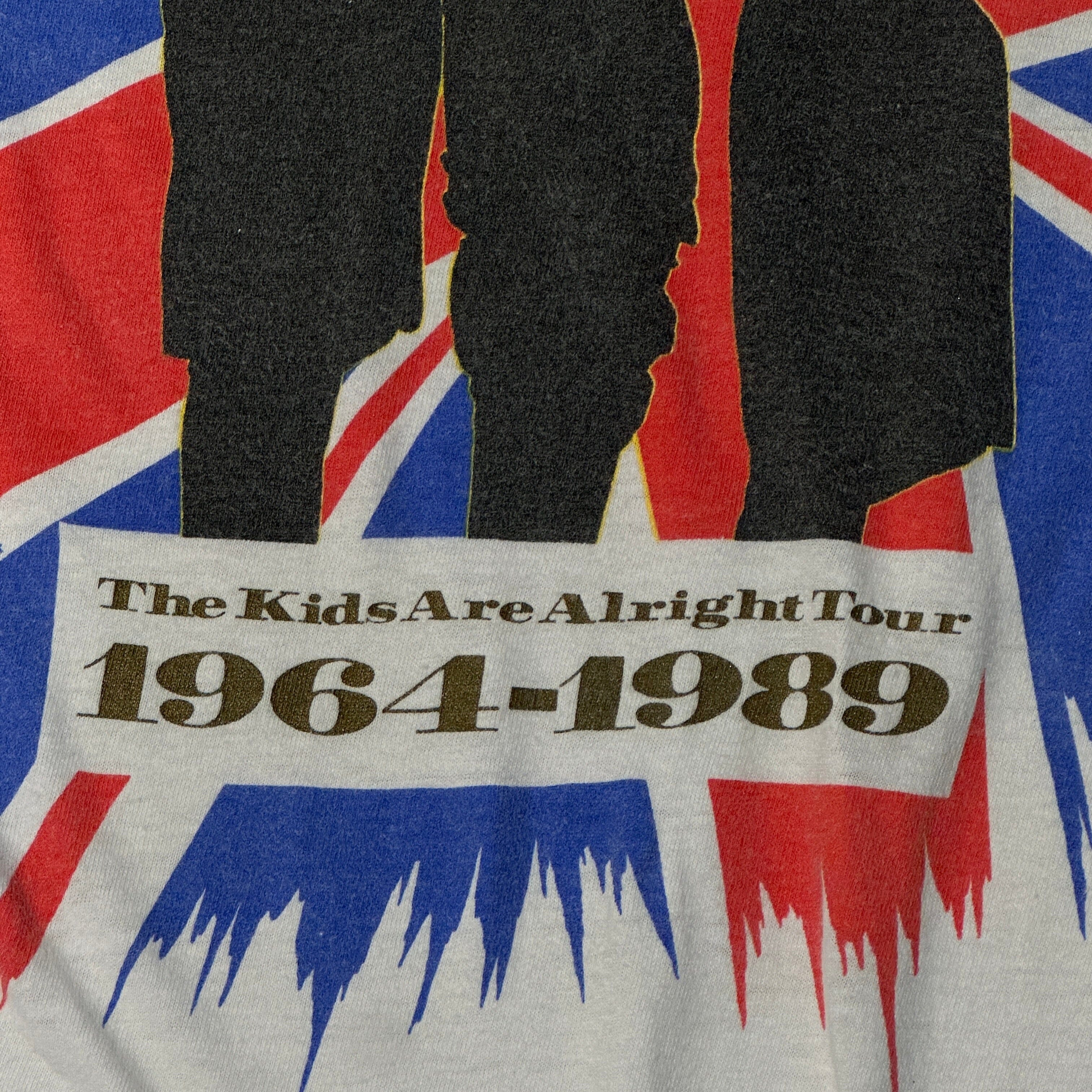 Vintage The Who 1989 Kids Are Alright Tour Graphic T-Shirt Size L FAIF.CA 