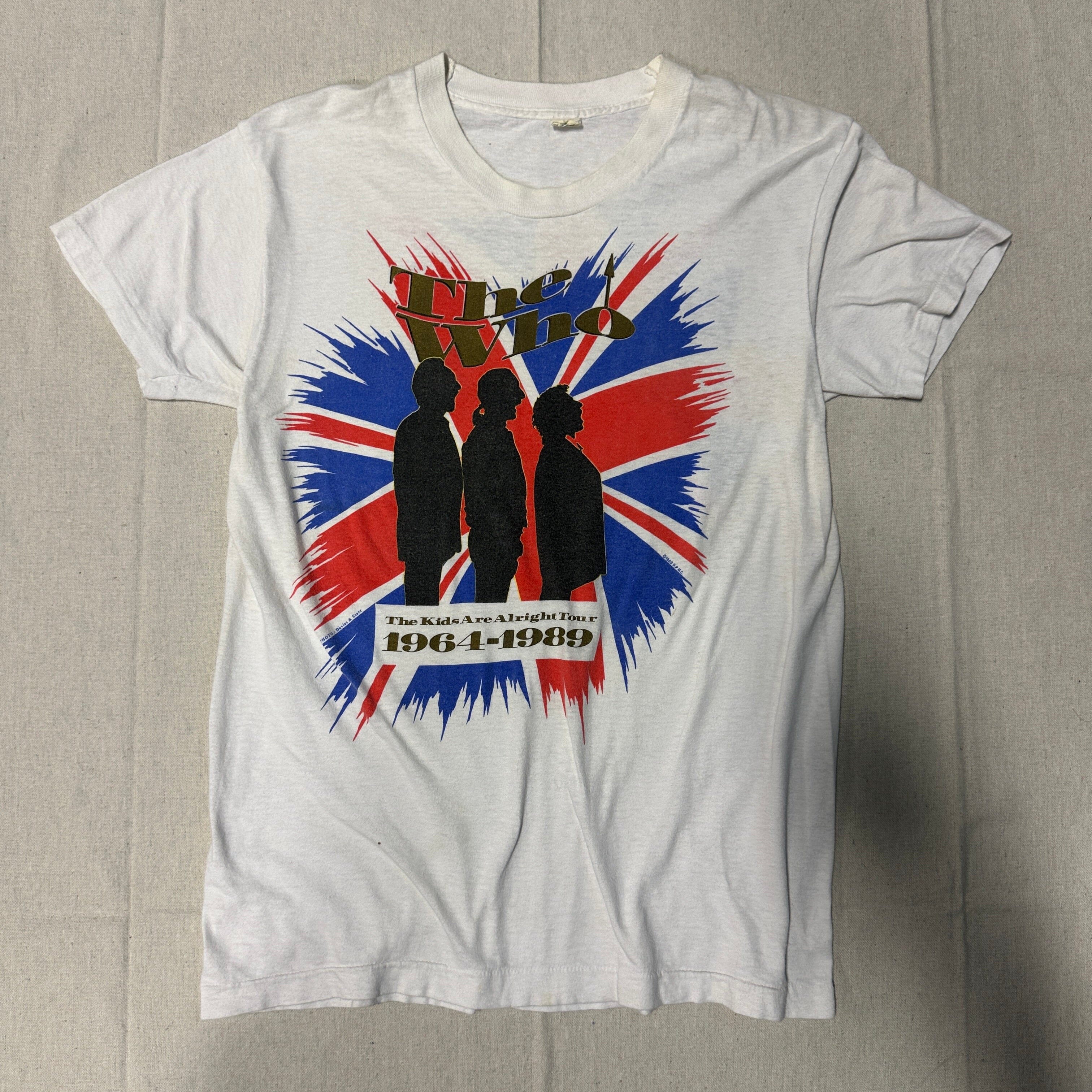Vintage The Who 1989 Kids Are Alright Tour Graphic T-Shirt Size L FAIF.CA 