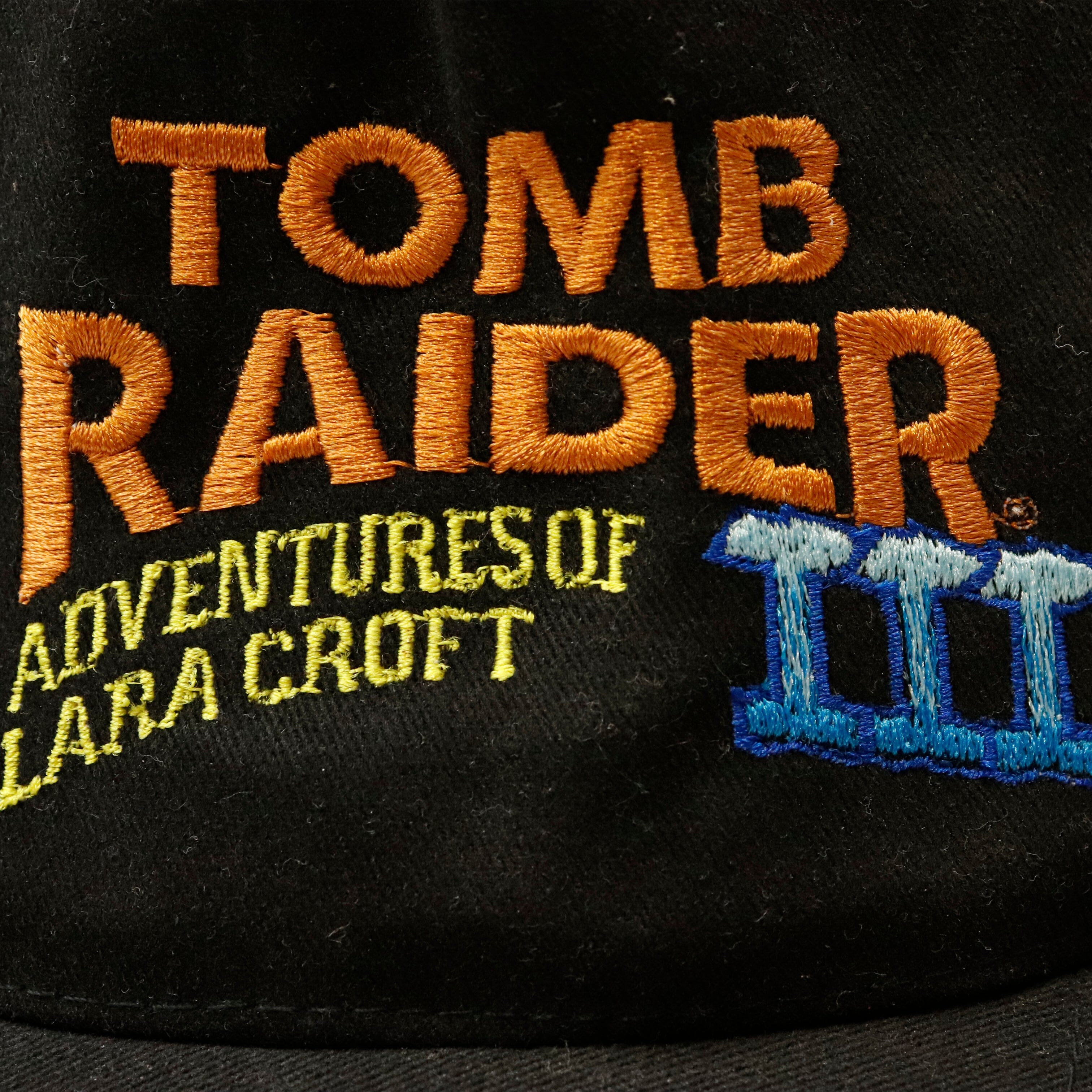 Vintage Tomb Raider 3 video game Embroidered Snapback Cap Size One Size Otto 