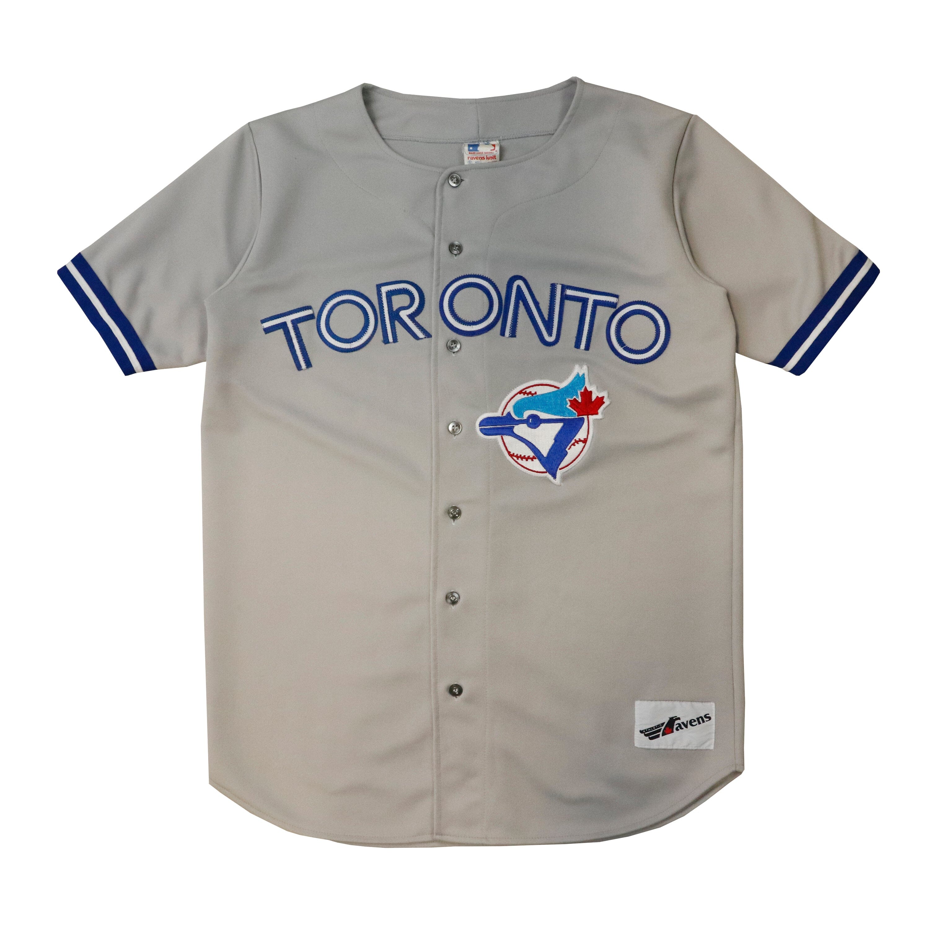 Vintage Toronto Blue Jays Ravens Button Front Baseball Jersey Size XL Rave 