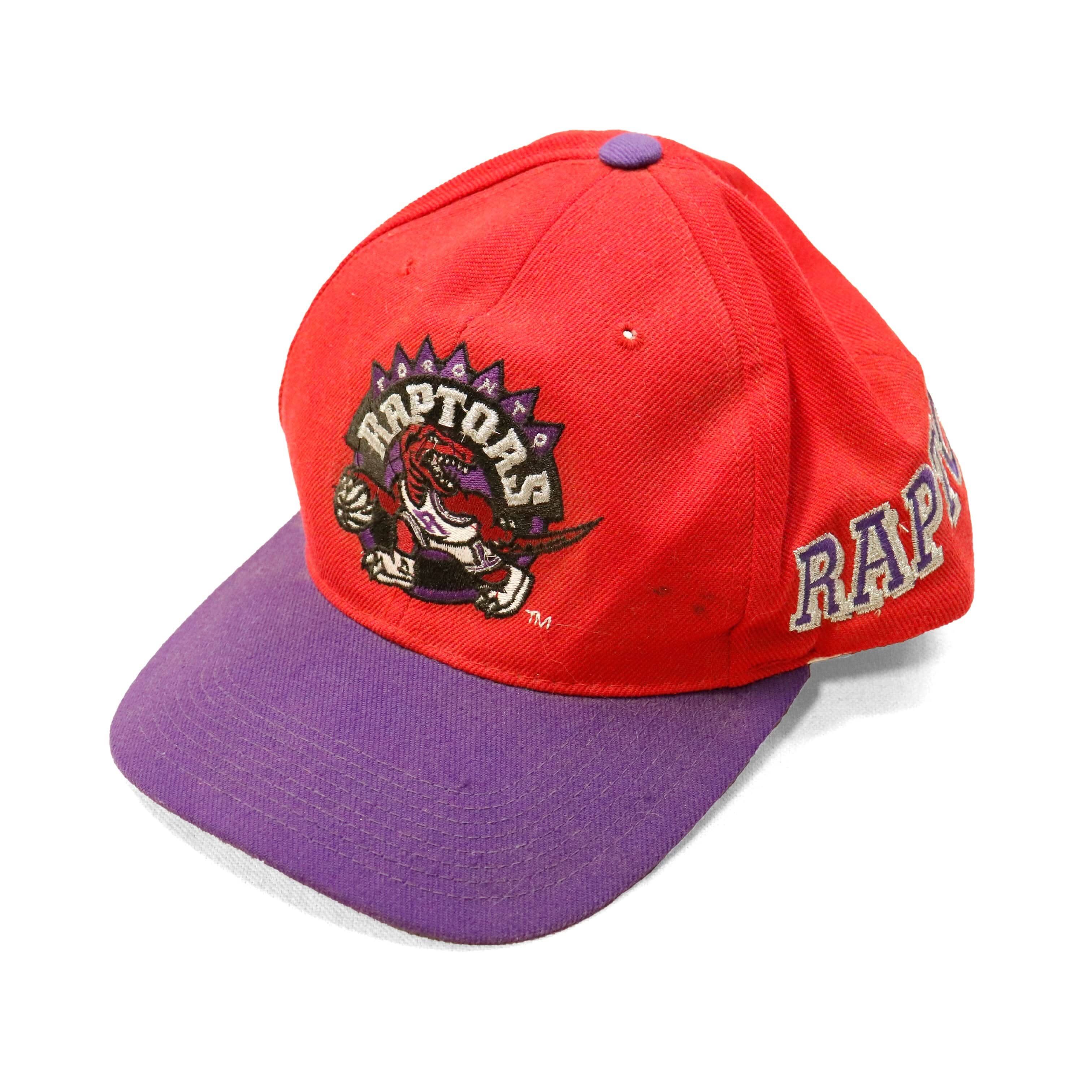 Vintage Toronto Raptors Script Logo Snapback Hat Size One Size FAIF.CA 