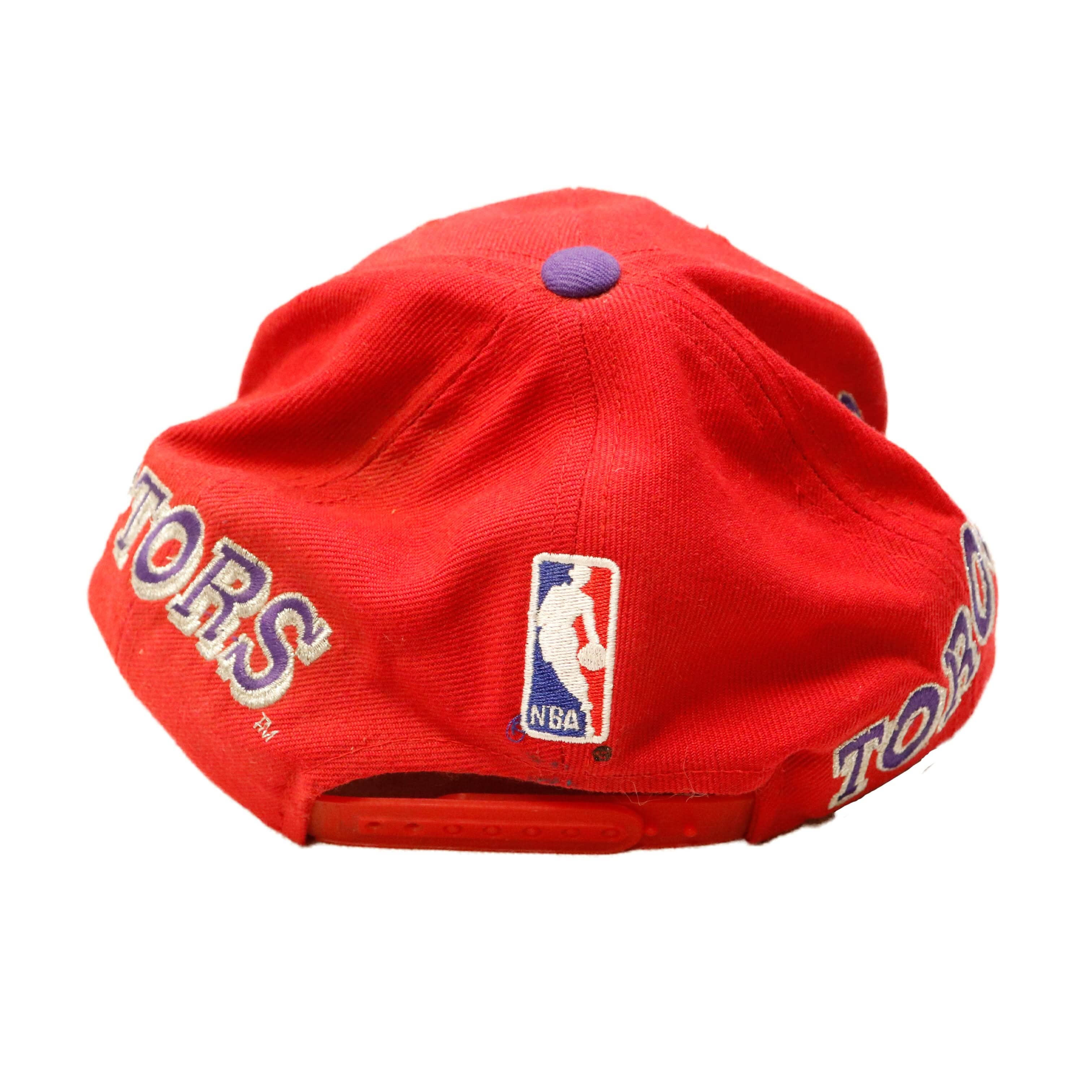 Vintage Toronto Raptors Script Logo Snapback Hat Size One Size FAIF.CA 