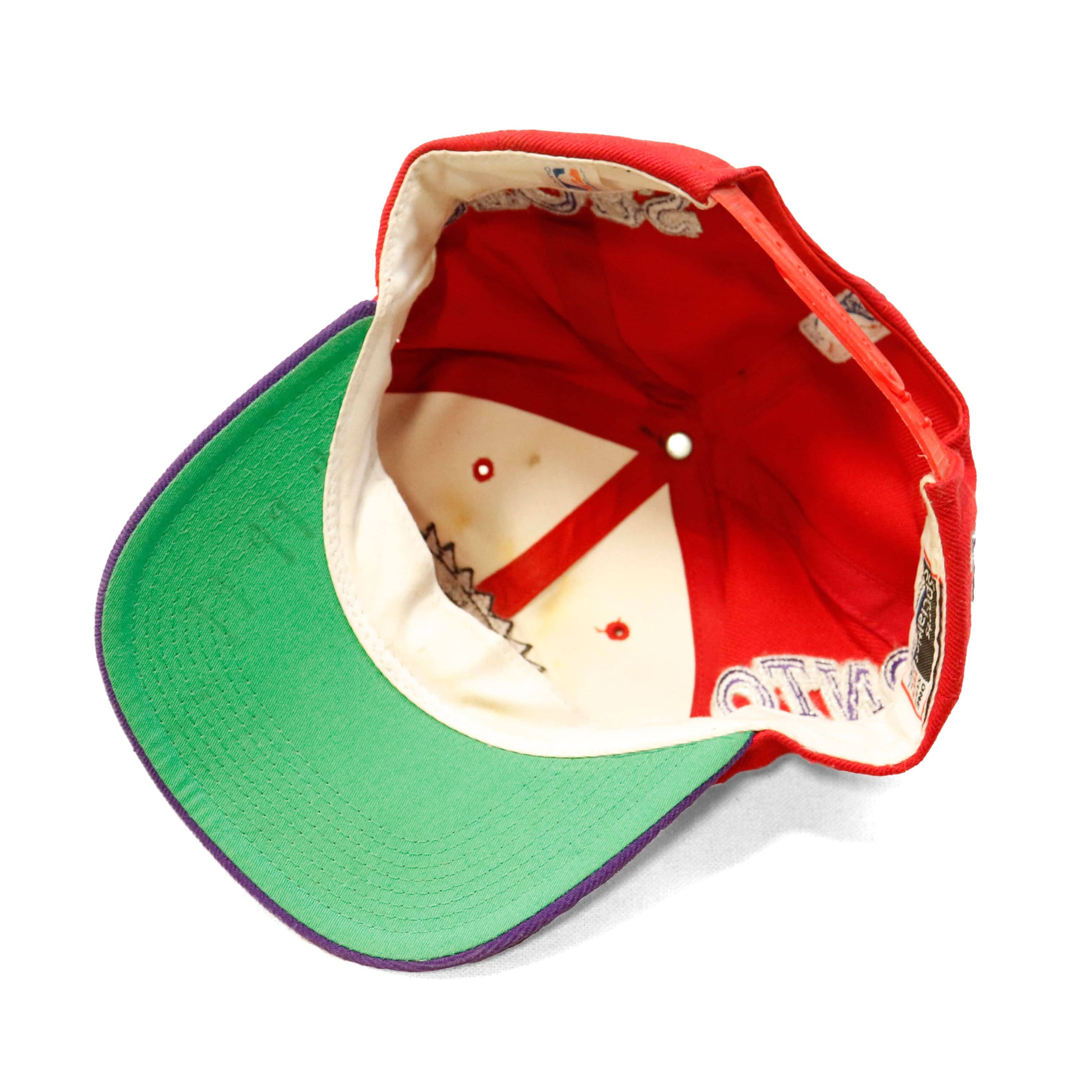 Vintage Toronto Raptors Script Logo Snapback Hat Size One Size FAIF.CA 