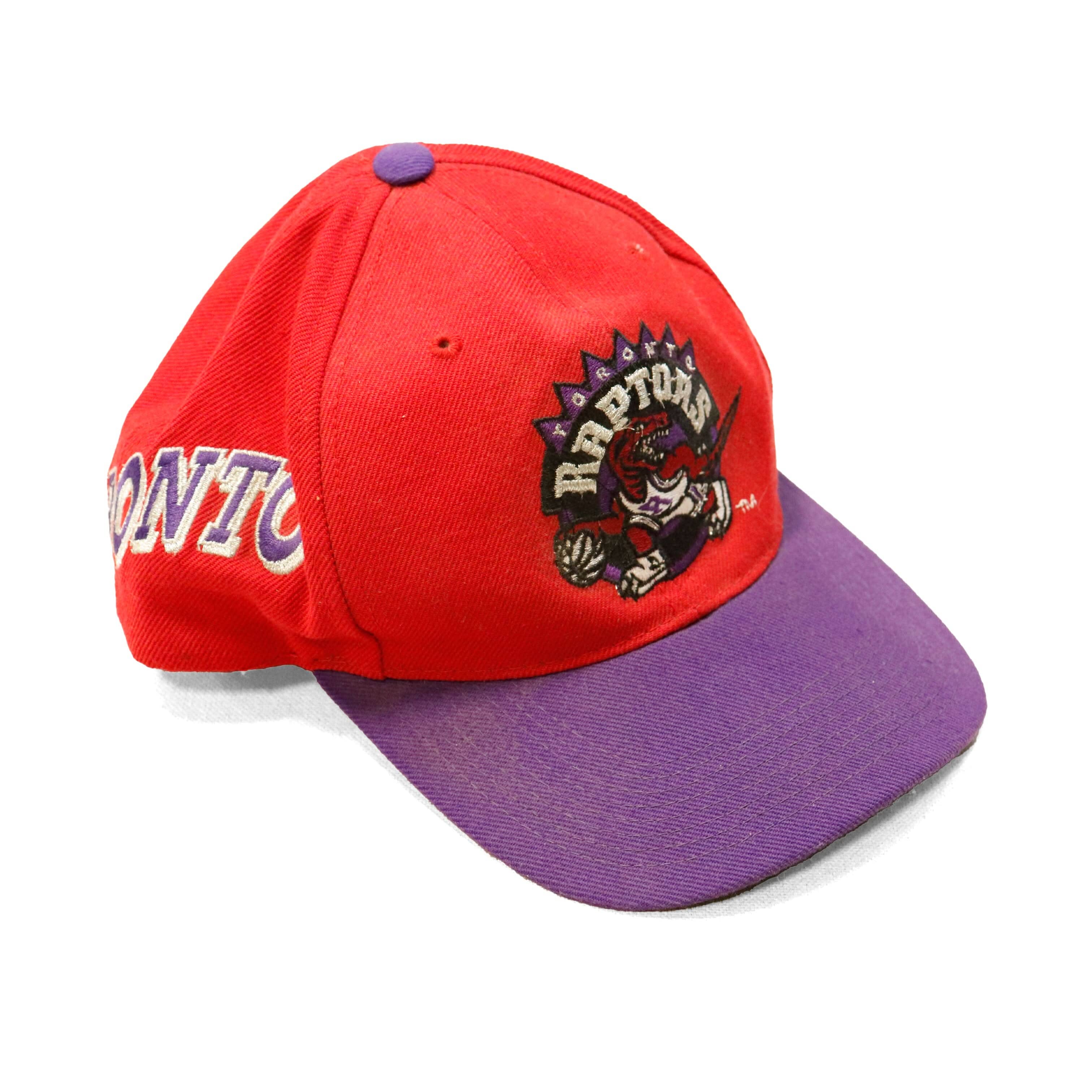 Vintage Toronto Raptors Script Logo Snapback Hat Size One Size FAIF.CA 