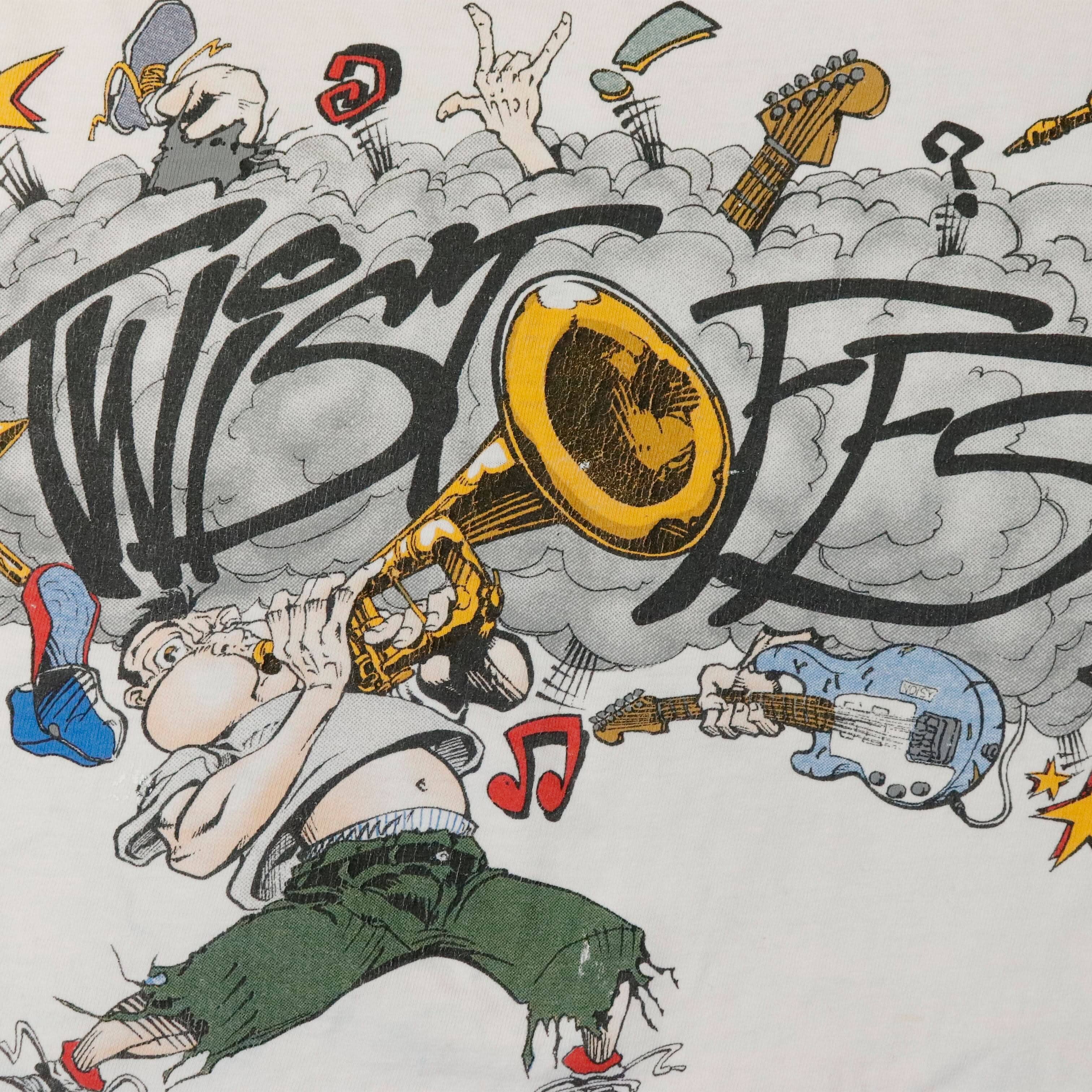 Vintage Twist Offs SKA Cartoon Graphic T-Shirt Size XL 90s RARE Punk FAIF.CA 