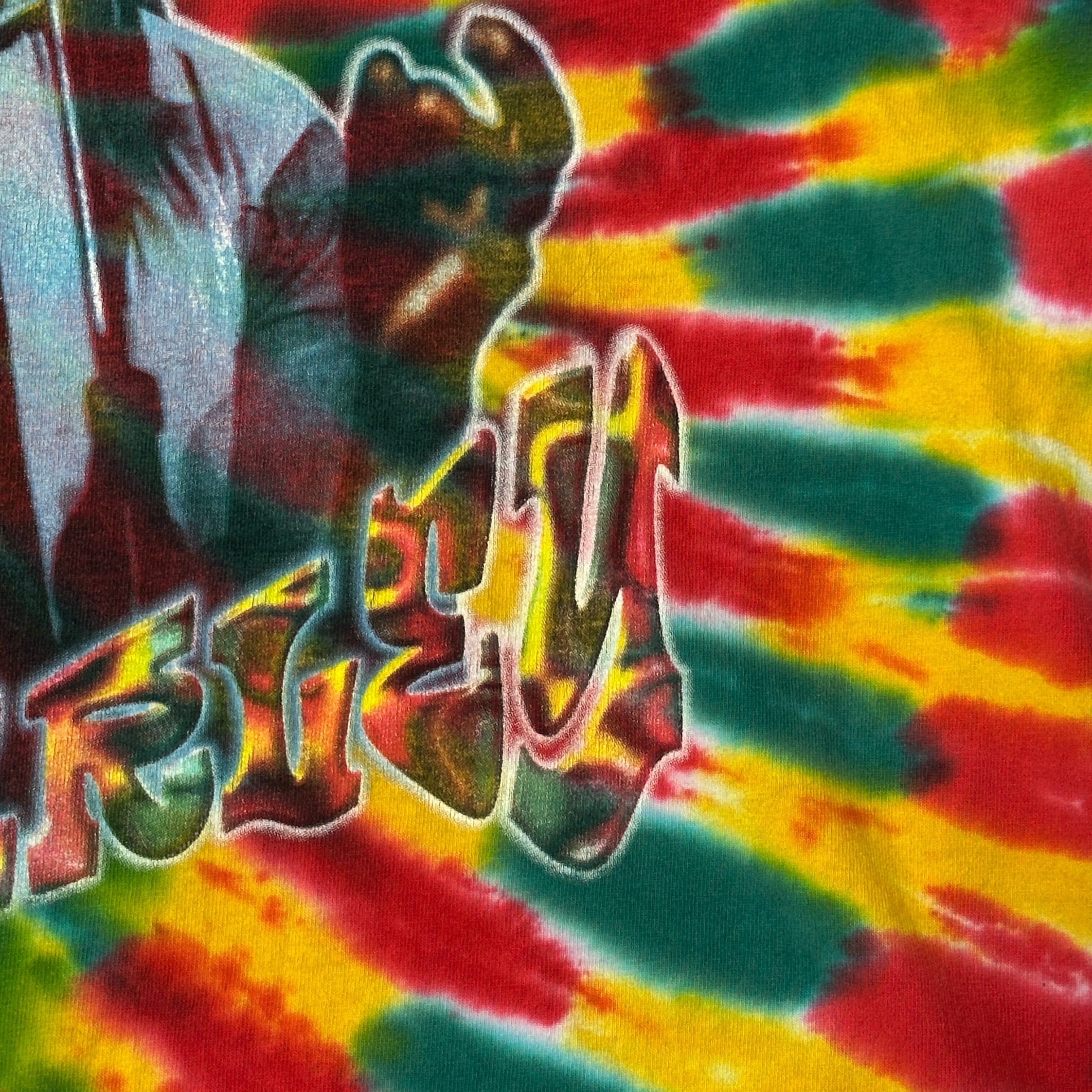 Vintage Universal Bob Marley Tie-Dye Graphic T-Shirt Size XL FAIF.CA 