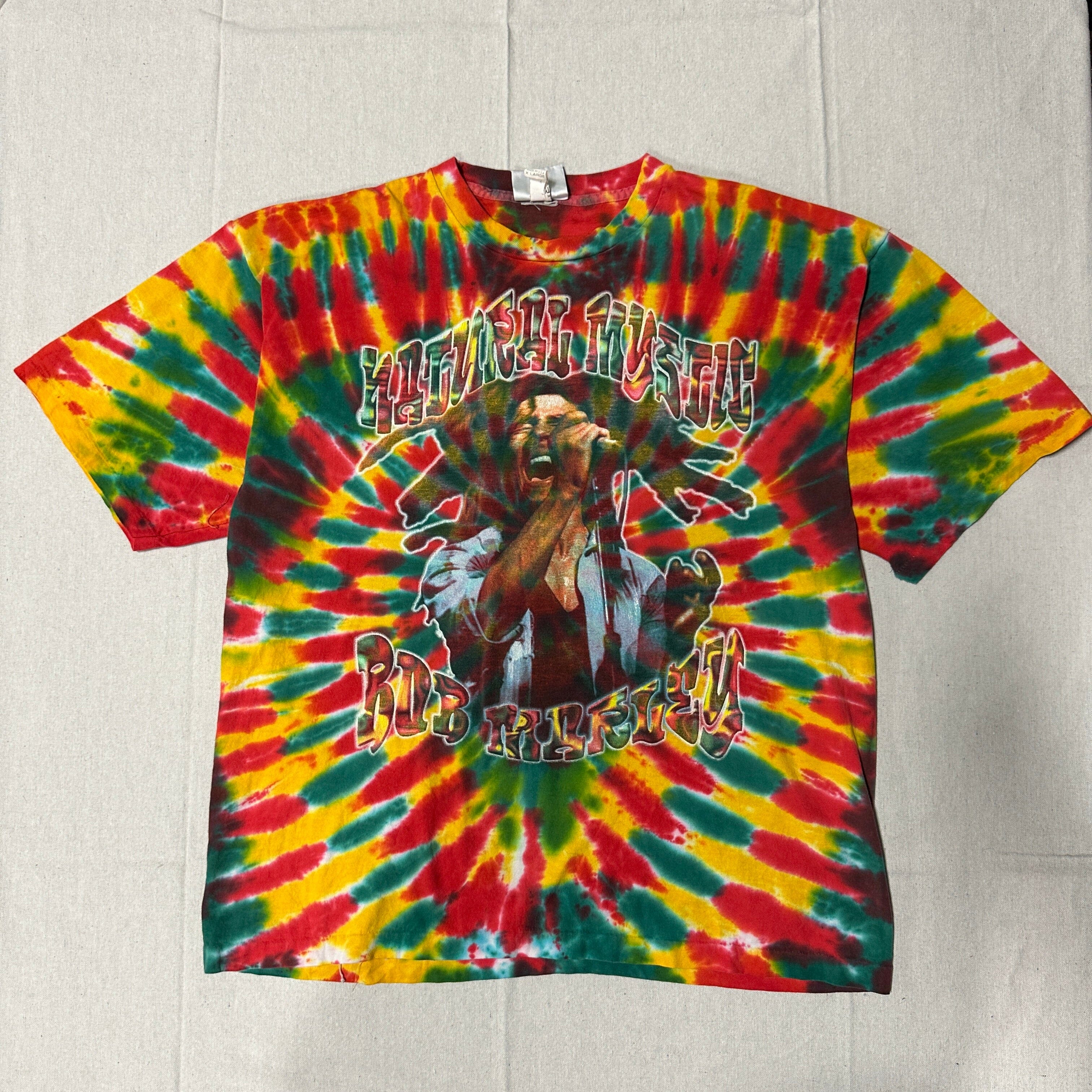Vintage Universal Bob Marley Tie-Dye Graphic T-Shirt Size XL FAIF.CA 