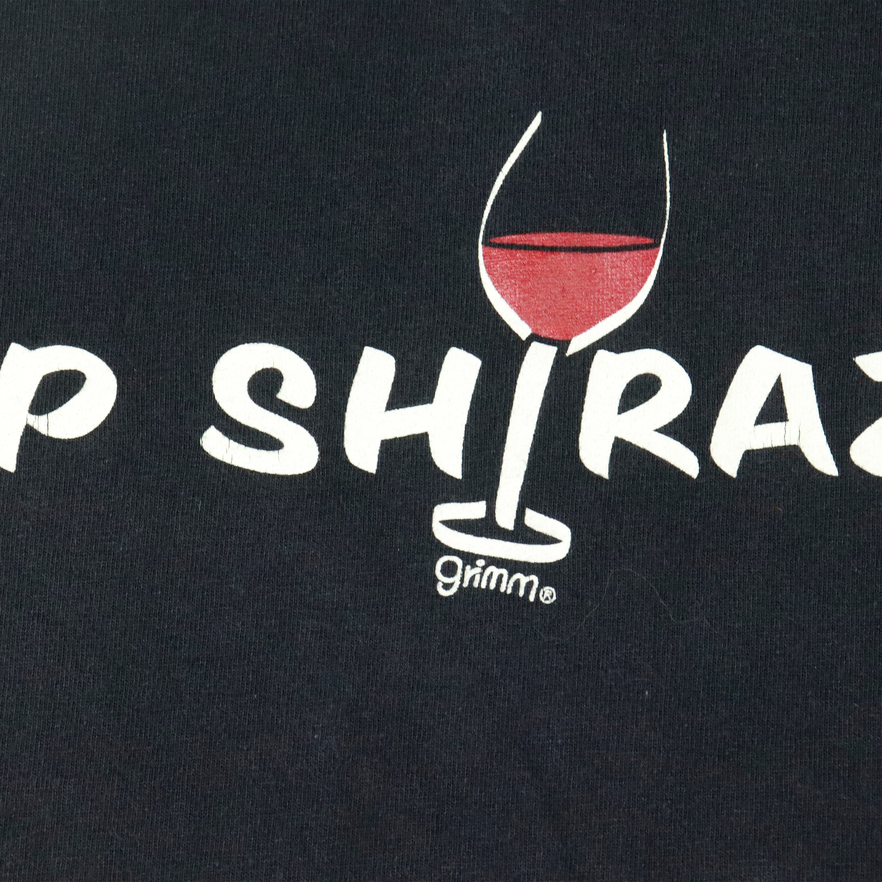 Vintage Up Shiraz Black T-Shirt (Hole On Armpit) Size L Alstyle 