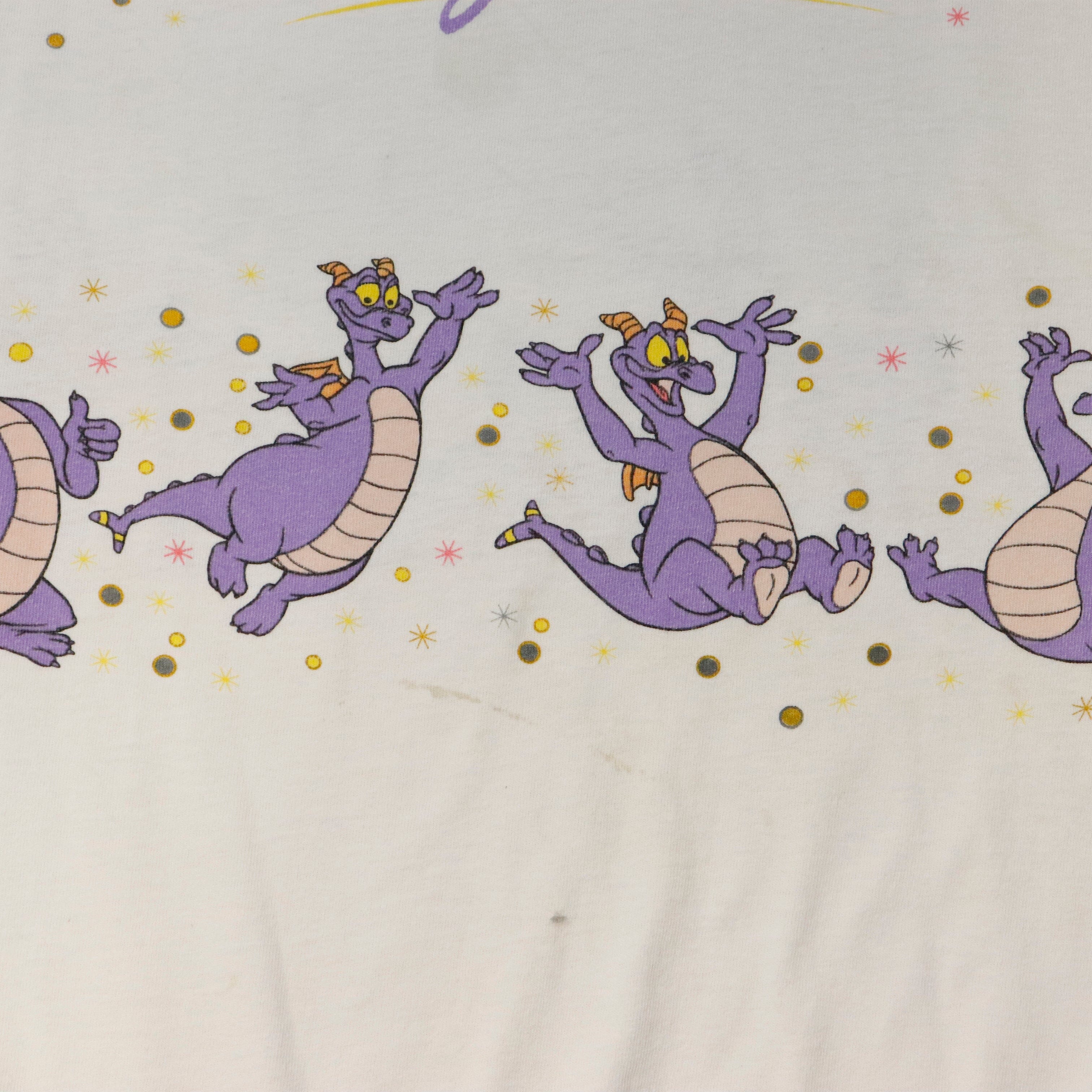 Vintage Walt Disney World Figment Graphic T-Shirt Size XXL 80s 90s Disney 
