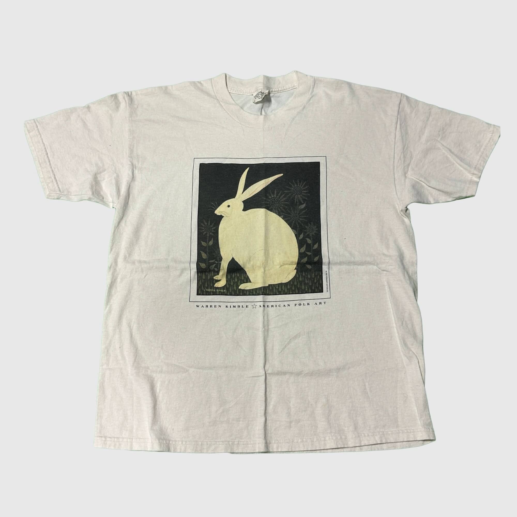 Vintage Warren Kimble Rabbit Graphic T-Shirt Size L FAIF.CA 