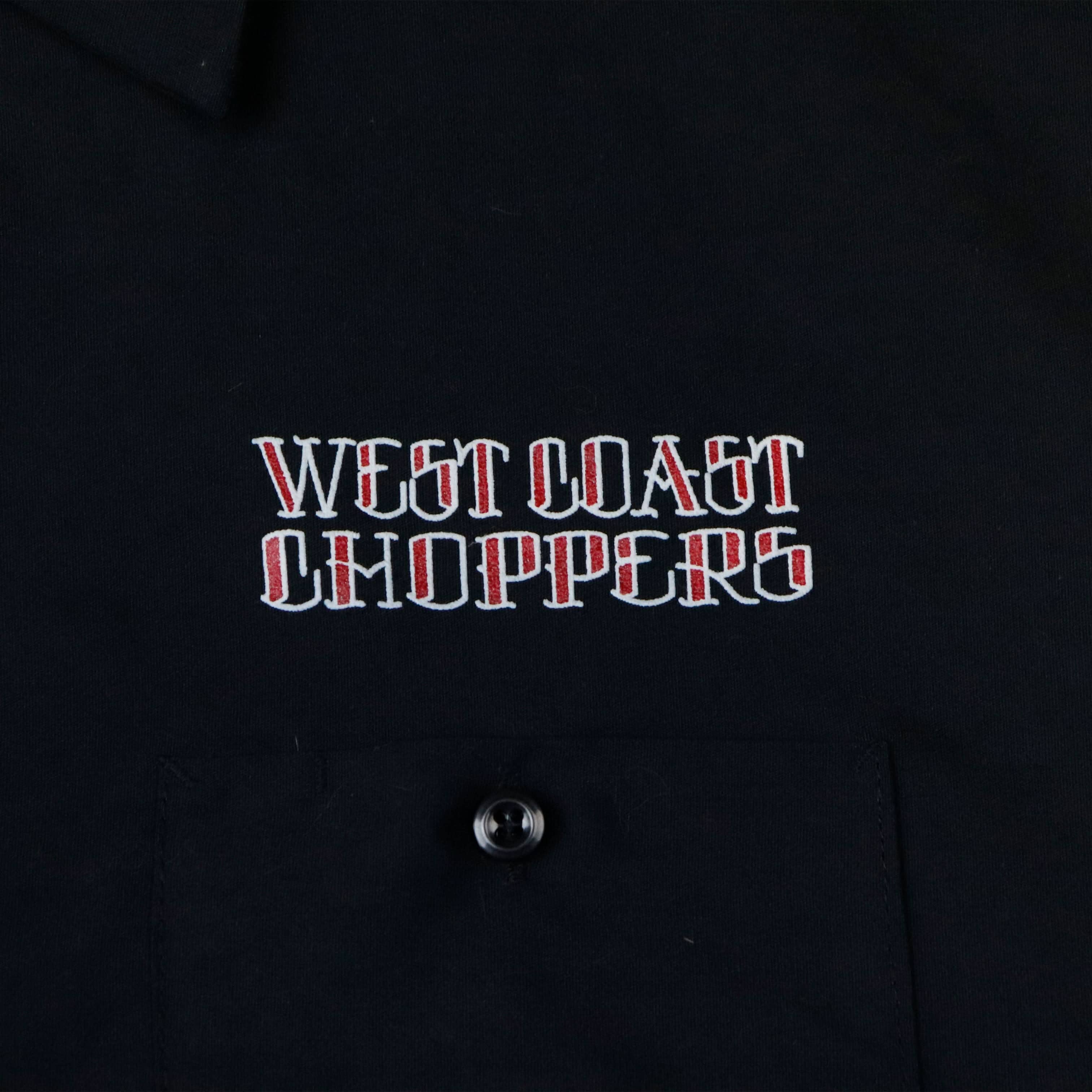 Vintage West Coast Choppers Graphic Button-Up Shirt Size XXL FAIF.CA 