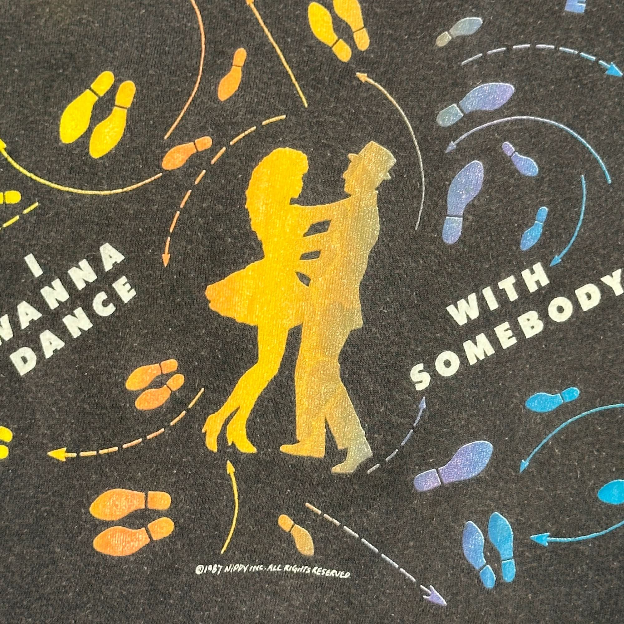 Vintage Whitney Houston Moment of Truth World Tour Graphic T-Shirt Size L FAIF.CA 