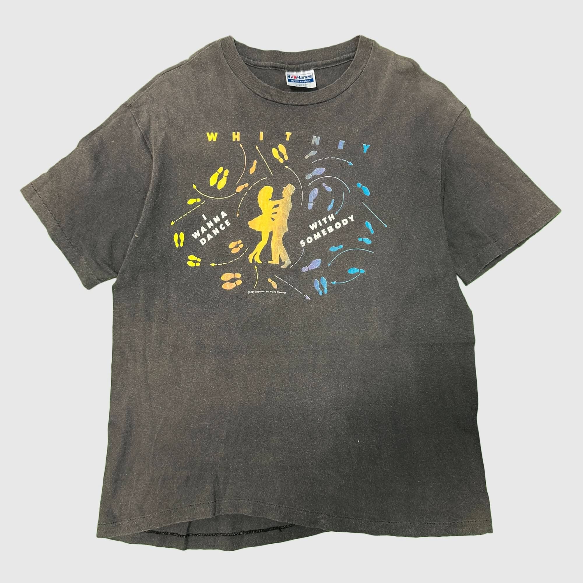 Vintage Whitney Houston Moment of Truth World Tour Graphic T-Shirt Size L FAIF.CA 