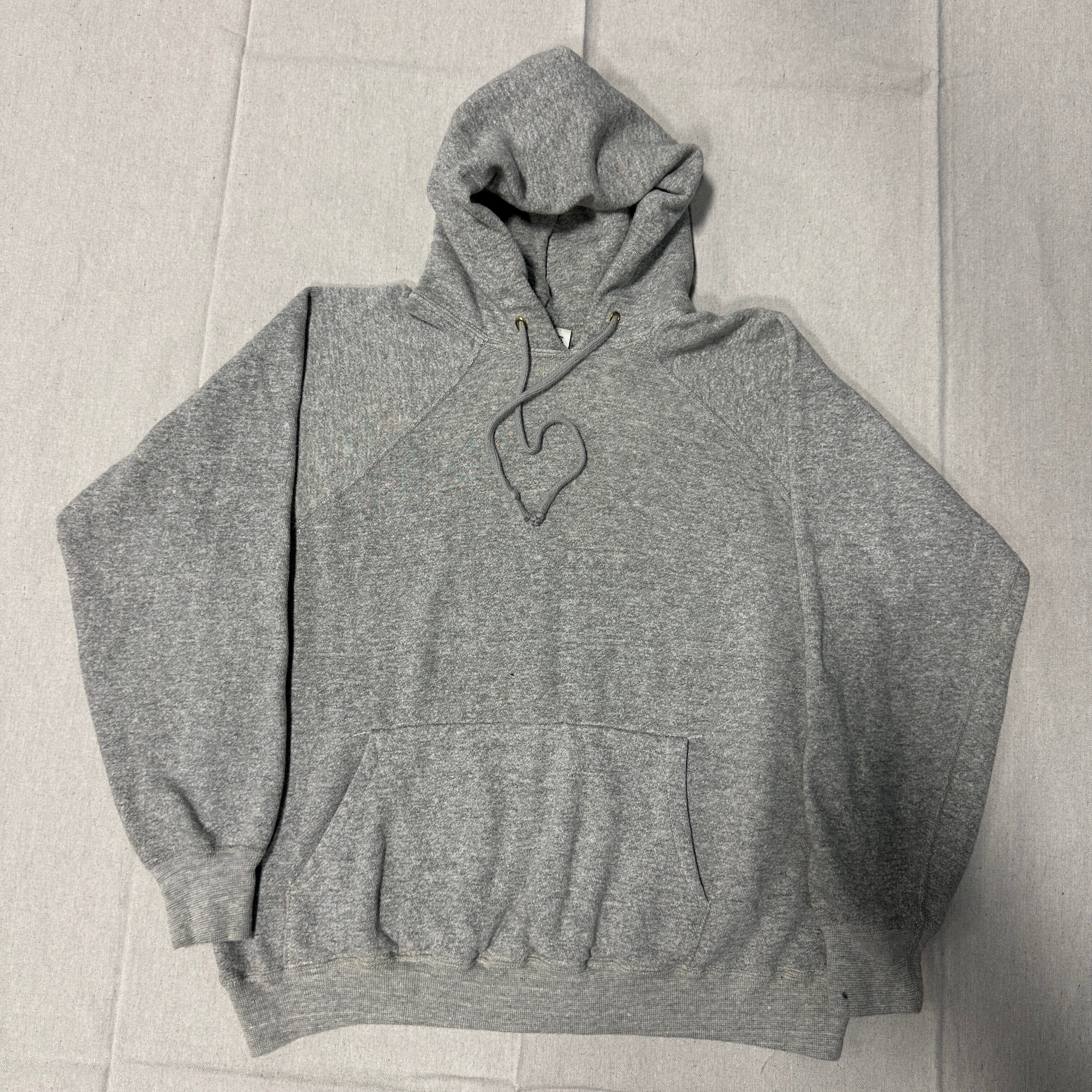 Vintage Wilson Heather Grey Pullover Hoodie Size XL 80s FAIF.CA 