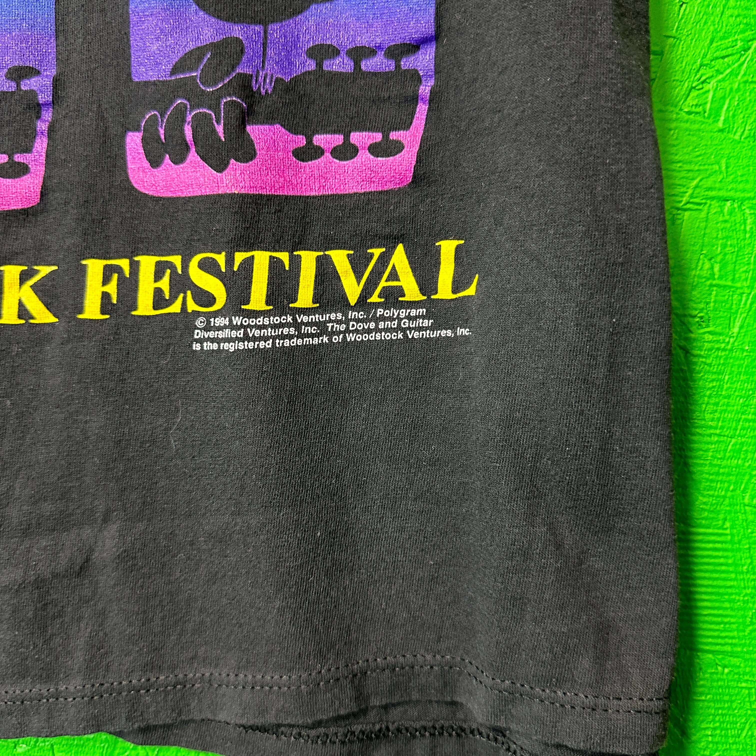 Vintage Woodstock 1994 Music Festival Tshirt size L T-Shirt OTHER 