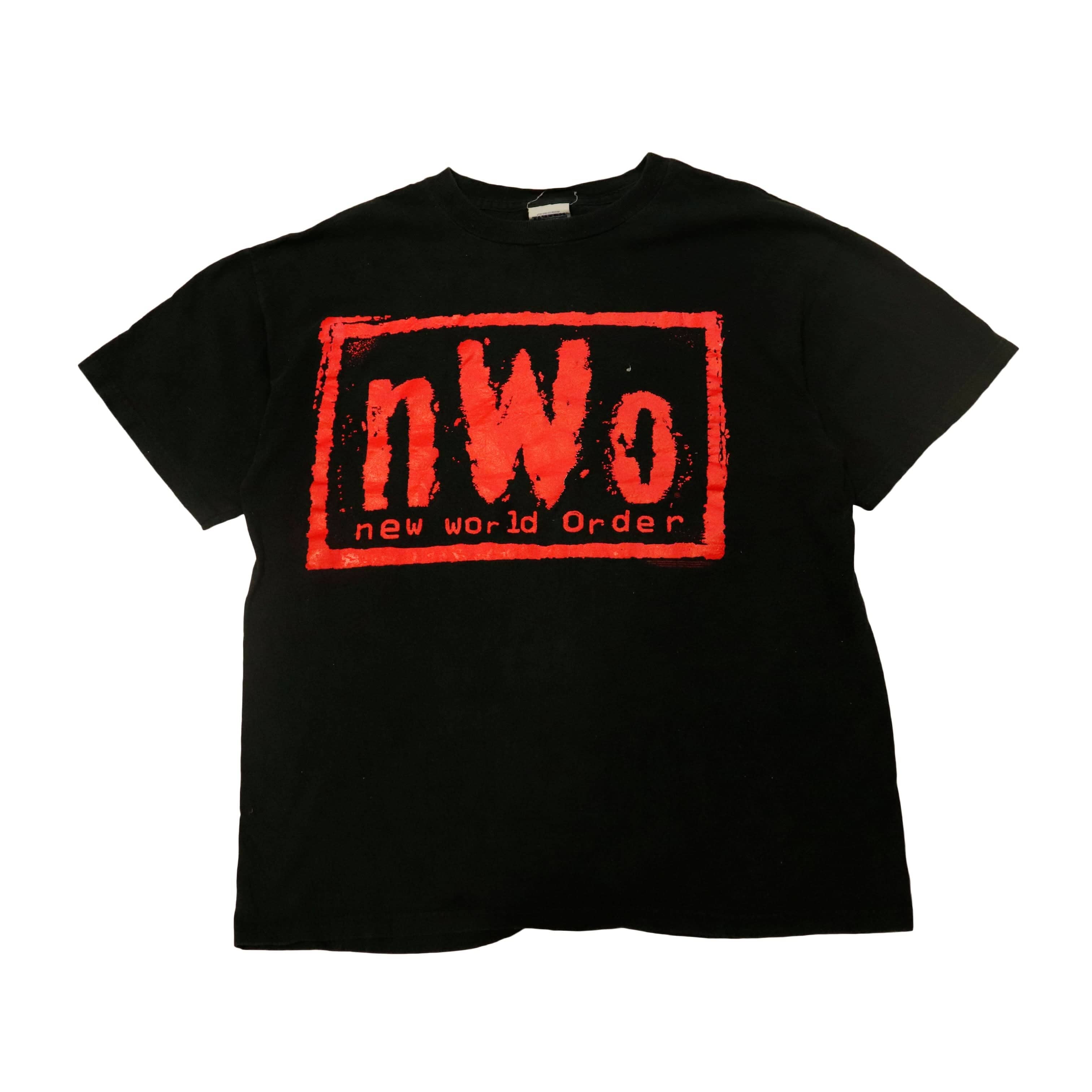Vintage WWF Wrestling 1998 N.W.O New World Order Graphic T-Shirt Size L FAIF.CA 