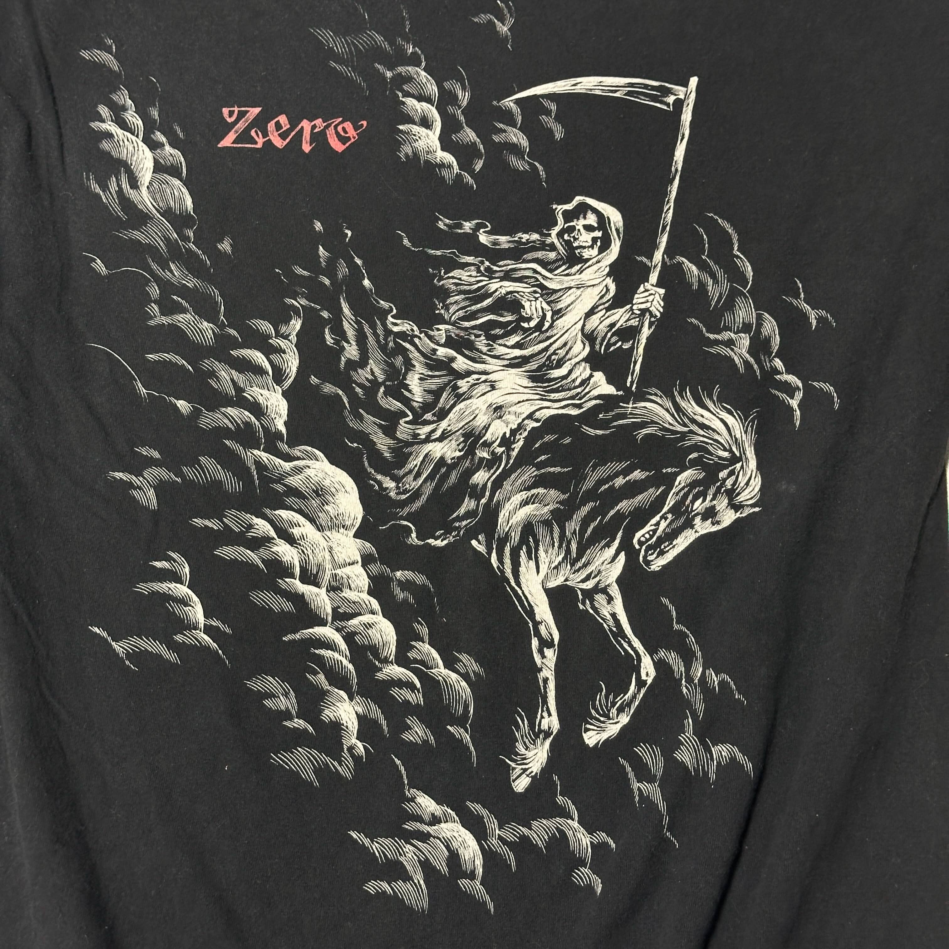 Vintage Zero Skateboards Grim Reaper Graphic T-Shirt Size Large FAIF.CA 