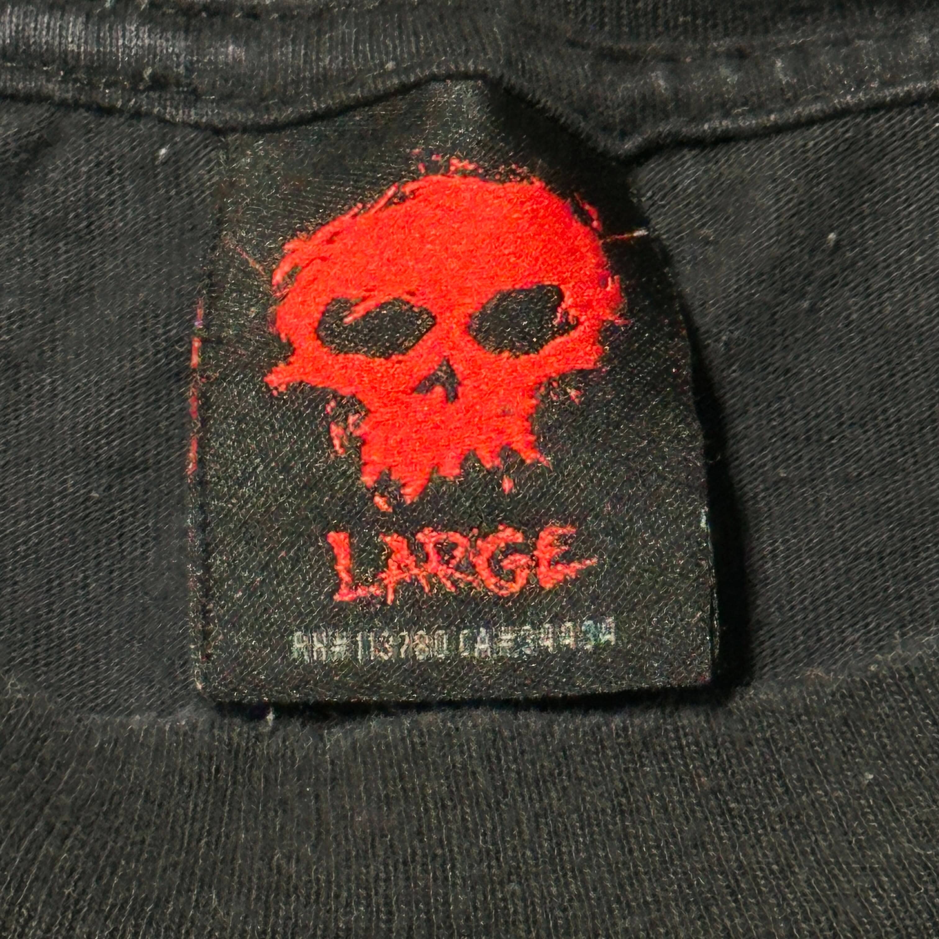 Vintage Zero Skateboards Grim Reaper Graphic T-Shirt Size Large FAIF.CA 