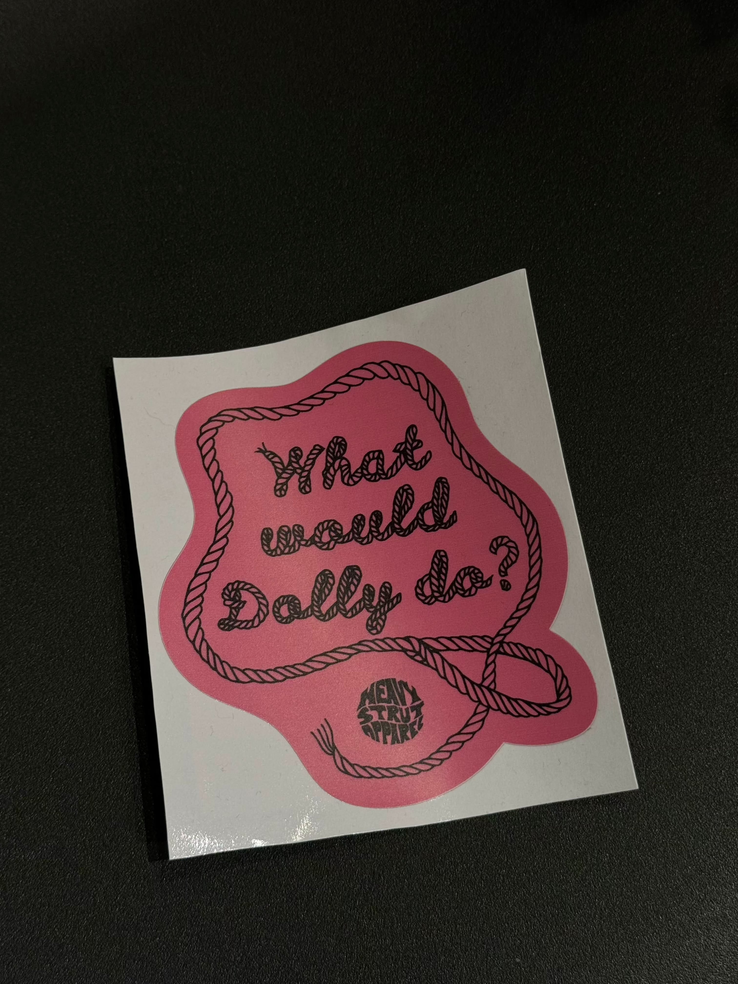 What would dolly do? sticker sticker FAIF.CA 